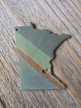 Handmade Ceramic Minnesota Ornament